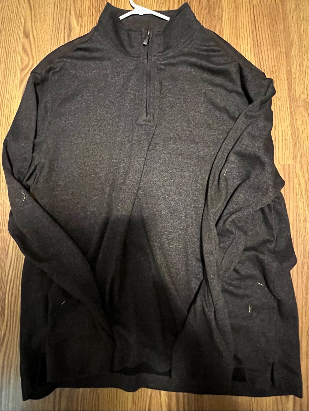 Van Heusen Flex Men’s XXL Charcoal Gray Quarter Zip Pullover